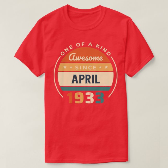 Camiseta Abril de 1933 (Diseño del anverso)