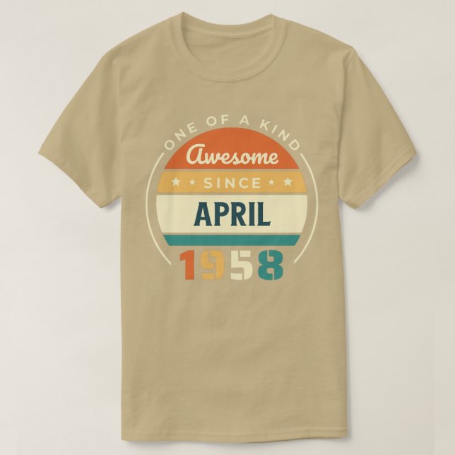 Camiseta Abril de 1958 (Diseño del anverso)