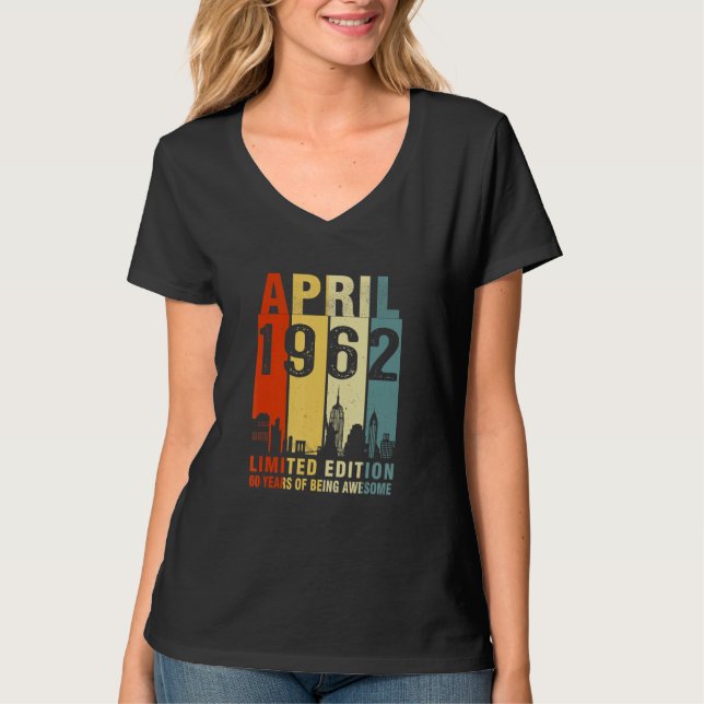 Camiseta Abril De 1962 60 Años De Satisfacción (Anverso)