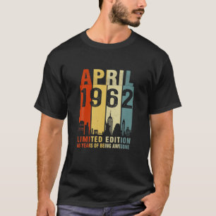 Camiseta Abril De 1962 Edición Limitada 60 Años De Ser Awes