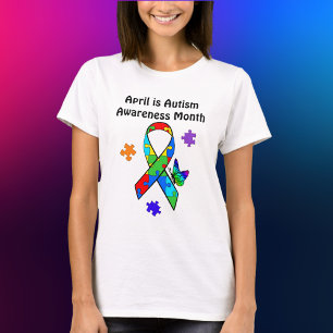 Camiseta Abril es el mes de la conciencia sobre el autismo