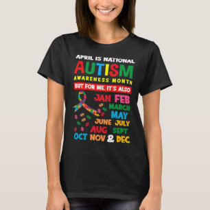 Camiseta Abril Es Mes De Concientización Sobre El Autismo A