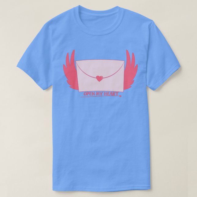 Camiseta Abrir mi corazón (Diseño del anverso)