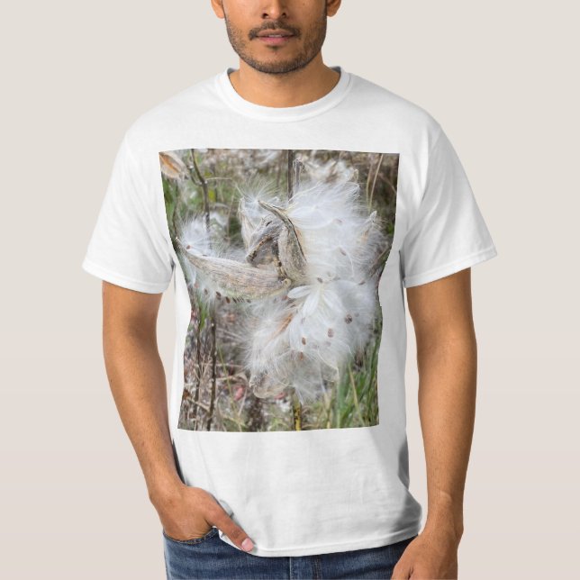 Camiseta Abrir Pods Milkweed | Semillas con seda | (Anverso)
