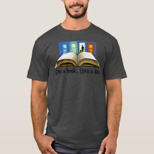 Camiseta Abrir un libro Abrir una puerta