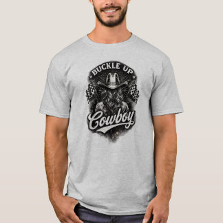 Camiseta Abróchense vaquero vaquera occidental retro vintag