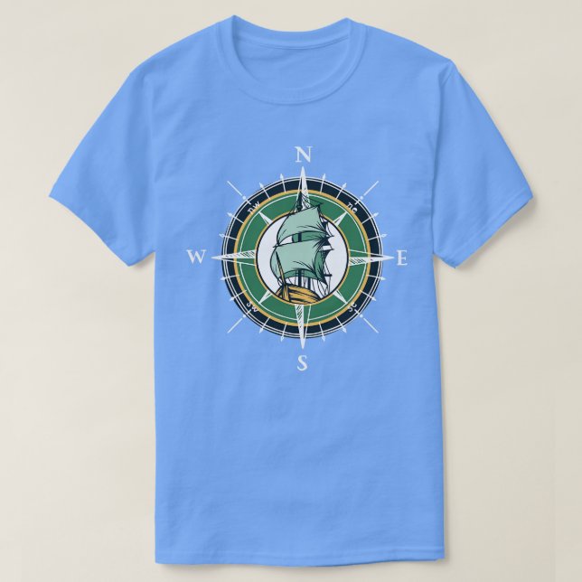 Camiseta Abrújula náutica (Diseño del anverso)