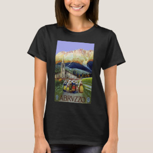 Camiseta Abruzzo Italia Poster de viajes con mujeres