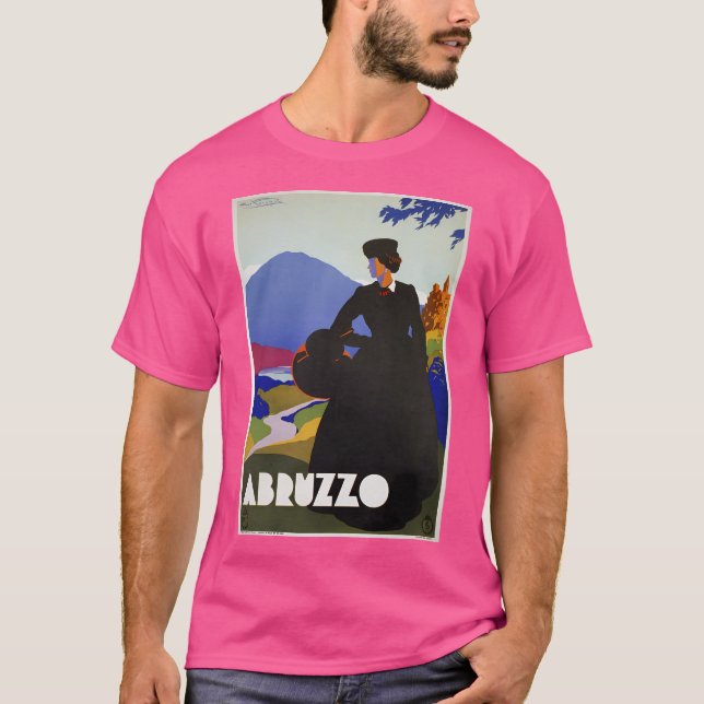 Camiseta Abruzzo Italia Restauró Viaje Italiano Vintage (Anverso)
