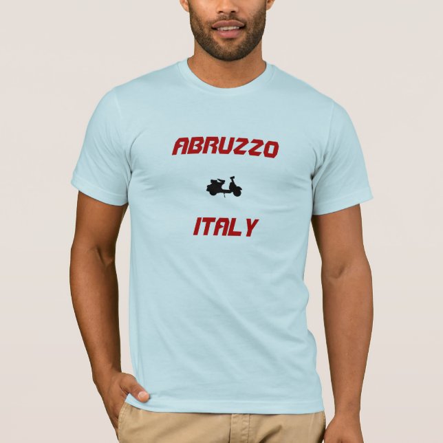 Camiseta Abruzzo, Italia Scooter (Anverso)