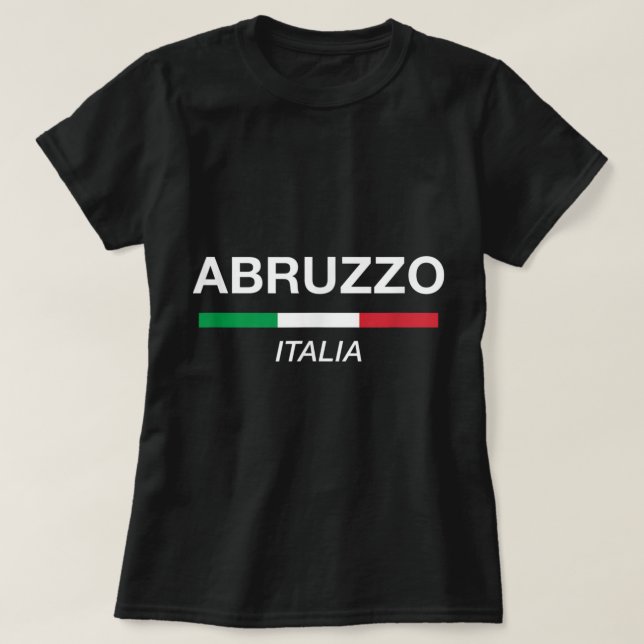Camiseta Abruzzo Nombre italiano Familia Reunión Bandera de (Diseño del anverso)