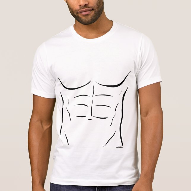Camiseta Abs de seis paquetes (Anverso)