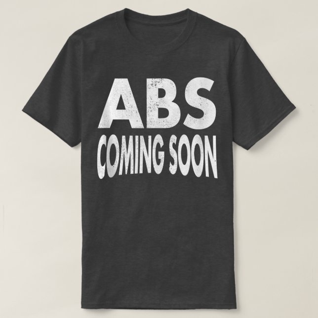 Camiseta Abs Próximamente 6 Si Pack Divertido gimnasio (Diseño del anverso)