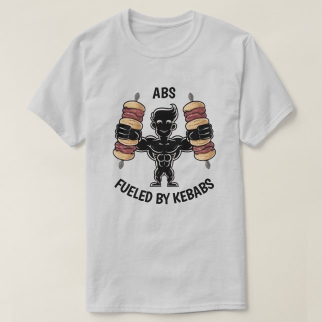 Camiseta Abs y Kebabs (Diseño del anverso)