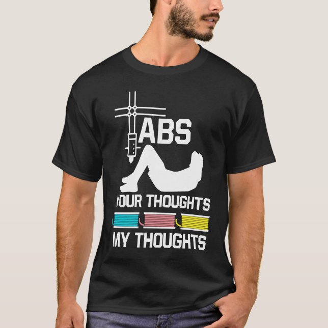 Camiseta ABS your thoughts my thoughts nerd 3D printer (Anverso)
