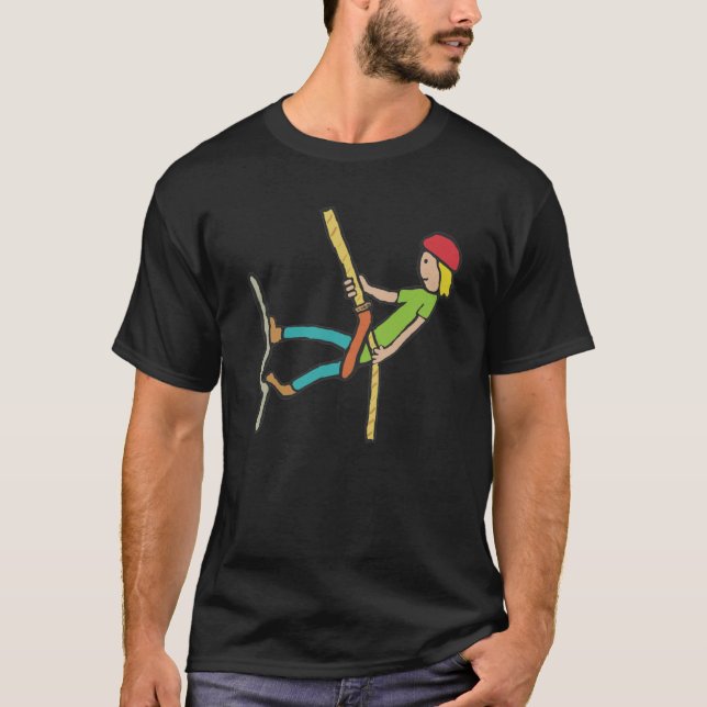 Camiseta Abseiling Rappelling (Anverso)