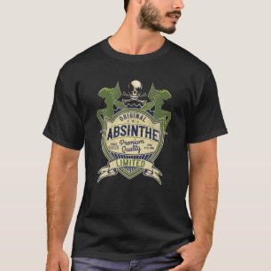 Camiseta Absinth 1907, Alcohol, Hada, Calavera, Licor, Part