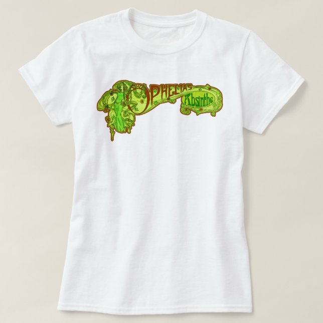 Camiseta Absinthe de Ophelia (Diseño del anverso)