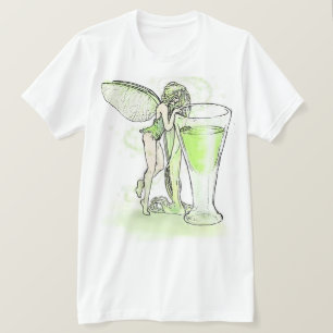 Camiseta Absinthe La Fee Verte Fairy With Glass (no hay tex