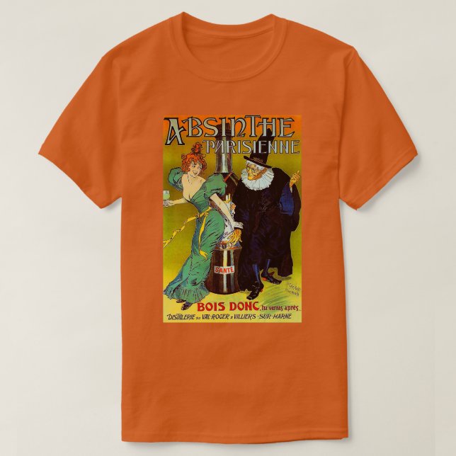 Camiseta Absinthe Parisienne (Diseño del anverso)