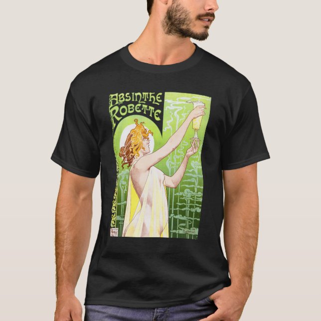 Camiseta Absinthe Robette Cojín decorativo Bebida (Anverso)