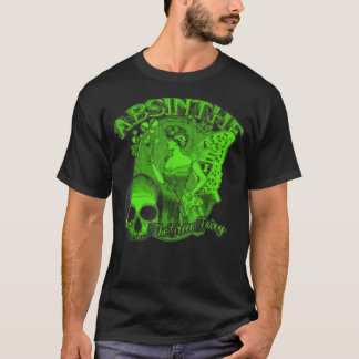 Camiseta Absinthe Skull Green Fairy Retro diseño