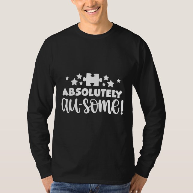 Camiseta Absolutamente, algo de autismo (Anverso)