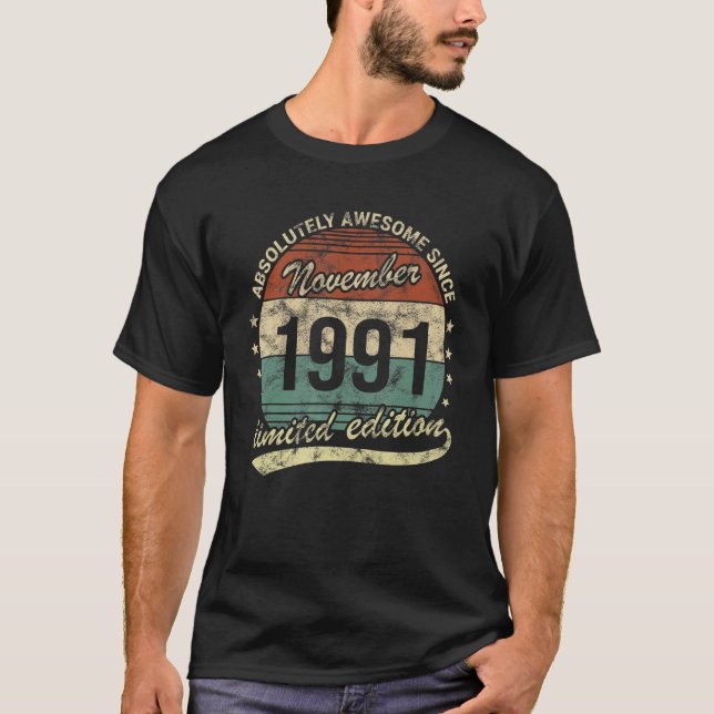 Camiseta Absolutamente Asombrosa Desde Noviembre De 1991 Ho (Anverso)