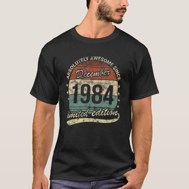 Camiseta Absolutamente Asombroso Desde Diciembre De 1984 Ho (Anverso)
