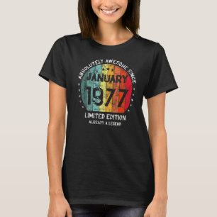 Camiseta Absolutamente Asombroso Desde Enero De 1977 Hombre