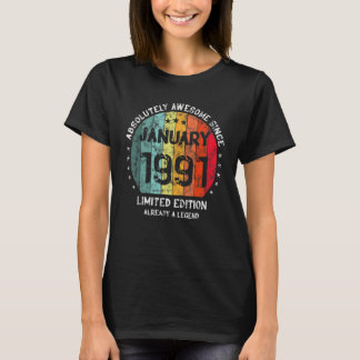 Camiseta Absolutamente Asombroso Desde Enero De 1991 Hombre
