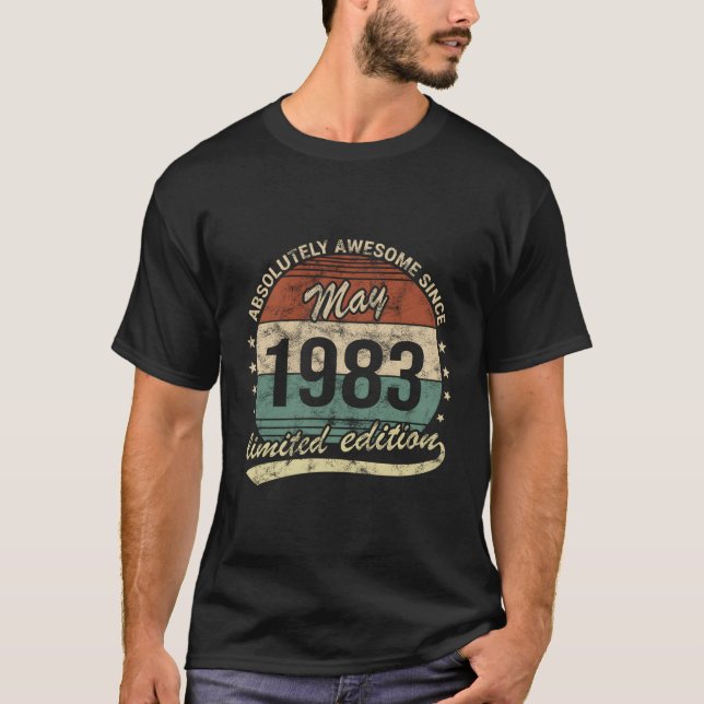 Camiseta Absolutamente Asombroso Desde Mayo De 1983 (Anverso)