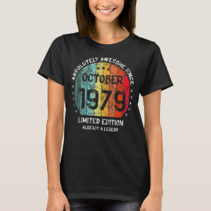 Camiseta Absolutamente Asombroso Desde Octubre De 1979 Homb