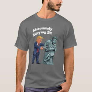Camiseta Absolutamente Destrozándolo - Trump Apuñalando la