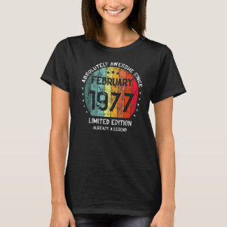 Camiseta Absolutamente Increíble Desde Febrero De 1977 Homb