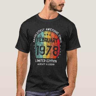 Camiseta Absolutamente Increíble Desde Febrero De 1978 Homb