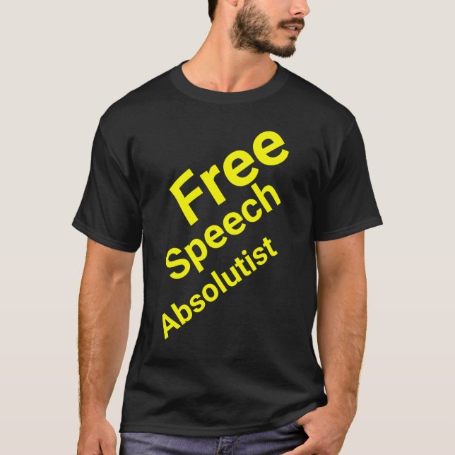 Camiseta Absolutista de la Libertad de Expresión (Anverso)