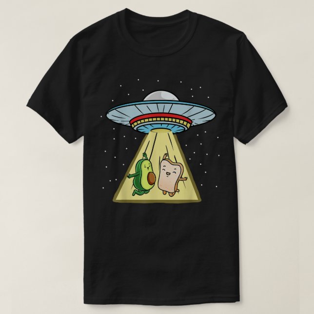 Camiseta Absorción de aguacate tostado Ufo (Diseño del anverso)