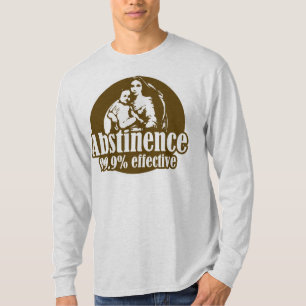 Camiseta Abstinencia 99% Humor Religioso Efectivo