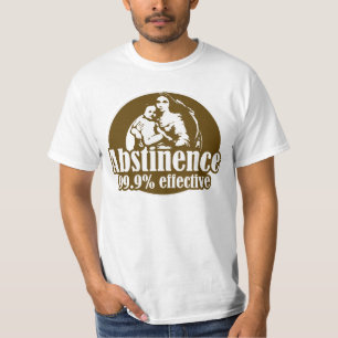 Camiseta Abstinencia 99% Humor Religioso Efectivo