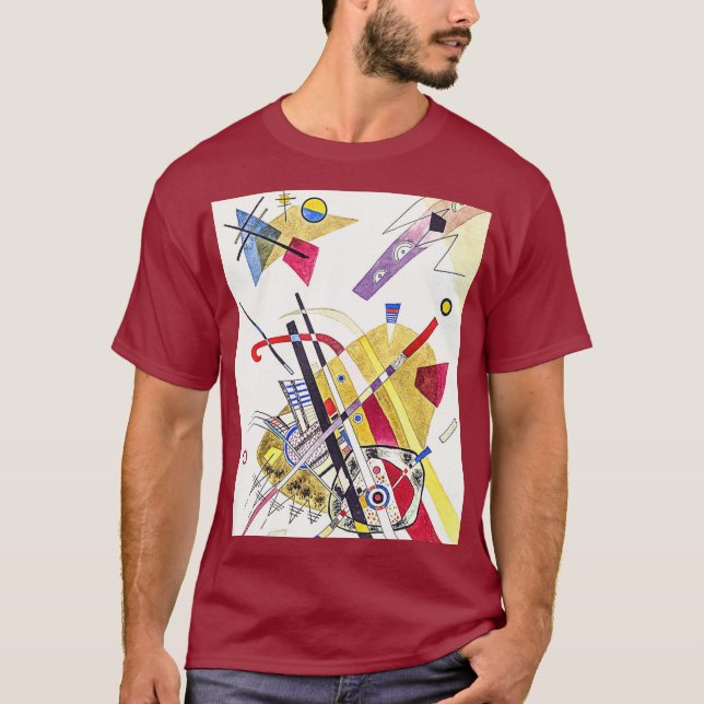 Camiseta Abstracción asombrosa - Arte acuarela de Kandinsky (Anverso)