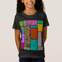 Abstracción de diseño gráfico floral Mondrian