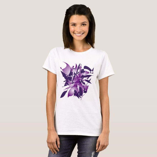 Camiseta abstracción ultravioleta (Anverso completo)
