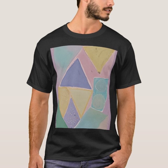 Camiseta Abstracciones Serenas: Un Sueño en Pastel (Anverso)