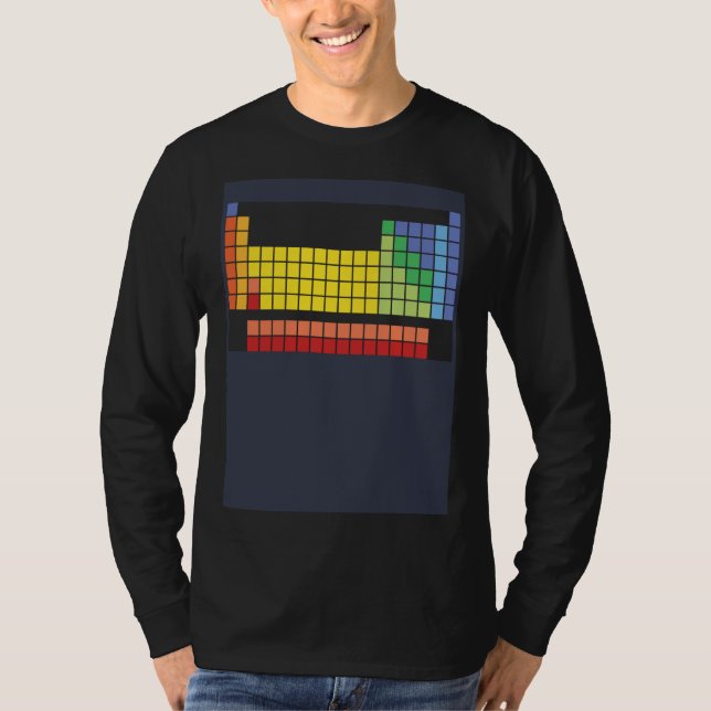 Camiseta Abstract and colourful periodic table (Anverso)