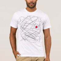 Camiseta Abstract Art Life Focus Red Dot