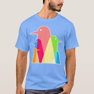 Camiseta Abstract Birds Art Design