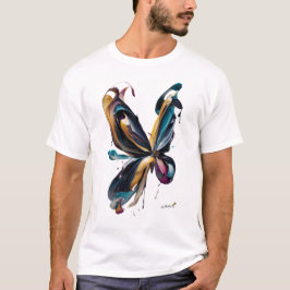 Camiseta Abstract Butterfly Art – Flowing Color Expression