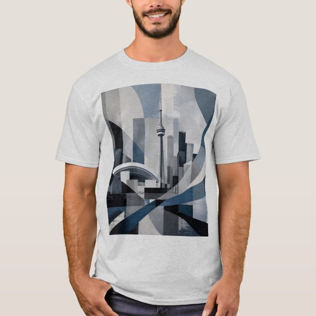 Camiseta Abstract City Skyline Toronto  (Anverso)
