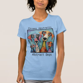 Camiseta Abstract Dogs blue